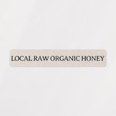 Kraft Tamper-evident Seal Honey Jar Security Vinyl Labels (Design 1)