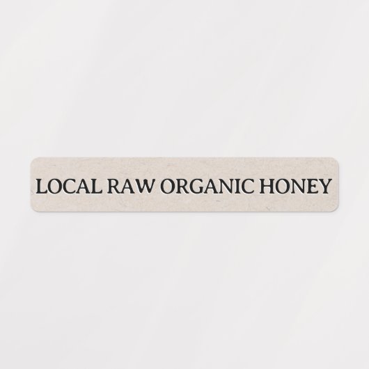 Kraft Tamper-evident Seal Honey Jar Security Vinyl Labels (Design 1)