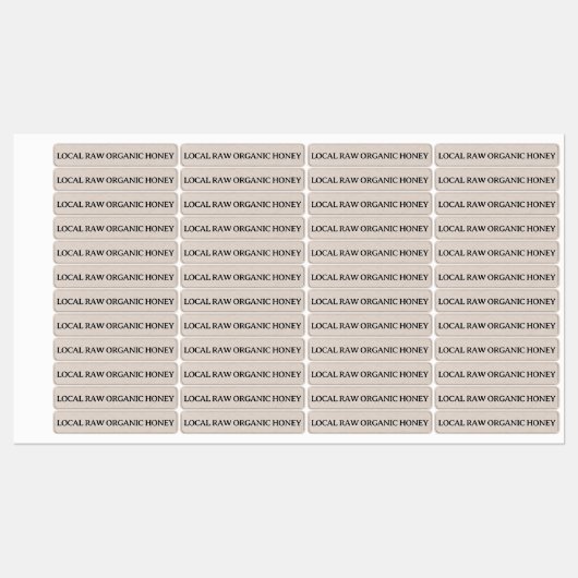 Kraft Tamper-evident Seal Honey Jar Security Vinyl Labels (Vel)