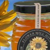 Kraft Tamper-evident Seal Honey Jar Security Vinyl Labels