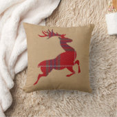 Kraft & Tartan Reindeer Red ID589 Kussen (Deken)
