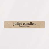 Kraft Thin Candle Tamper-Proof Seal Label (Design 1)