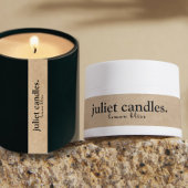 Kraft Thin Candle Tamper-Proof Seal Label