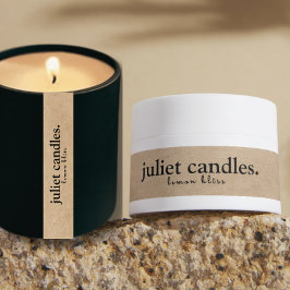 Kraft Thin Candle Tamper-Proof Seal Label