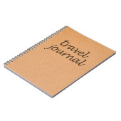 Kraft Travel Journal ~ Calligraphy Travel Notebook Notitieboek (Linkerzijde)