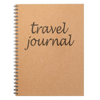 Kraft Travel Journal ~ Calligraphy Travel Notebook Notitieboek
