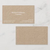 Kraft Trendy Checkered Pattern Modern Geometric Visitekaartje (Voorkant / Achterkant)