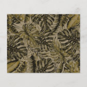 Kraft Tropical Palm Leaves Wedding Save the Date (Achterkant)