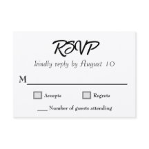 Kraft Trouwscript RSVP-kaarten