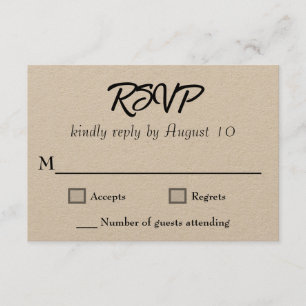 Kraft Trouwscript RSVP-kaarten Informatiekaartje
