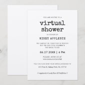 kraft typemachine Virtual vrijgezellenfeest Kaart (Voorkant / Achterkant)