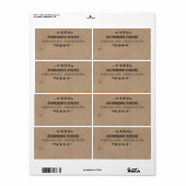 Kraft Verzendlabels voor zakelijk of persoonlijk g Etiket (Full Sheet)