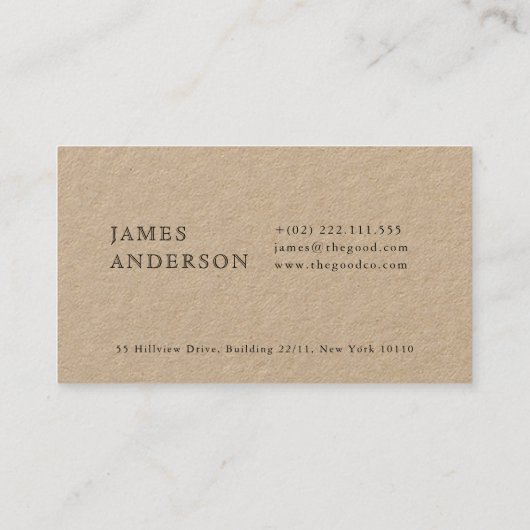  Kraft Visitekaartje (Achterkant)