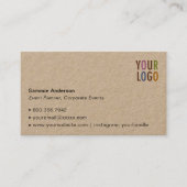Kraft Visitekaartjes met Foto & Bedrijf Logo (Voorkant)