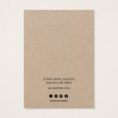 Kraft Voeg Logo Ketting toe waarmee u een beeldsch Visitekaartje (Achterkant)