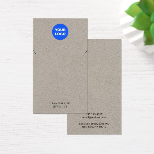 Kraft Voeg Logo Rack Bracelt Display Card toe Visitekaartje (Bureau)