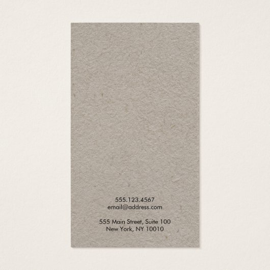 Kraft Voeg Logo Rack Bracelt Display Card toe Visitekaartje (Achterkant)