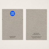 Kraft Voeg Logo Rack Bracelt Display Card toe Visitekaartje (Voorkant /achterkant)