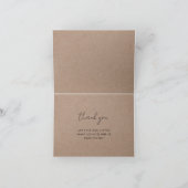 Kraft Voeg uw eigen aangepaste Logo bedrijf toe Bedankkaart (Binnen)