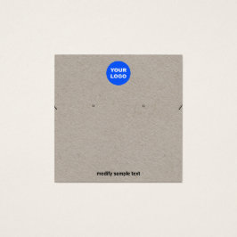Kraft voegt Logo Ketting en oormergkaart toe Vierkante Visitekaartjes