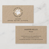 Kraft voor roestende honden visitekaartje (Voorkant / Achterkant)