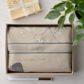 Kraft Warbler Bird Birdhouse Border Decoupage Tan Tissuepapier (Geschenk)