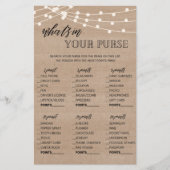 Kraft wat er in je paarse vrijgezellenfeest spel z flyer (Voorkant)