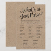 Kraft Wat zit er in je Purse Vrijgezellenfeest Gam (Voorkant / Achterkant)