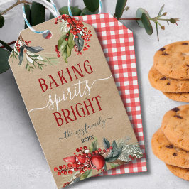 Kraft Waterverf Baking Spirits Bright Holiday Cadeaulabel