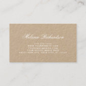 Kraft Waterverf Bloemen Bourgondië Marsala Visitekaartje (Achterkant)