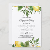 Kraft Waterverf Gele leemons & Leaf Kaart (Voorkant)