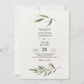 Kraft Waterverf Green Olive Branch Kaart (Voorkant)