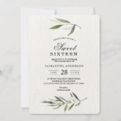 Kraft Waterverf Green Olive Branch Kaart (Voorkant)