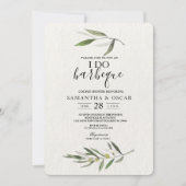Kraft Waterverf Green Olive Branch Kaart (Voorkant)