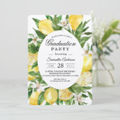 Kraft Waterverf Yellow Lemons Lijst Kaart (Staand voorkant)