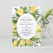 Kraft  Waterverf Yellow Lemons Lijst Kaart (Staand voorkant)