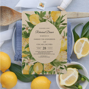 Kraft  Waterverf Yellow Lemons Lijst Kaart