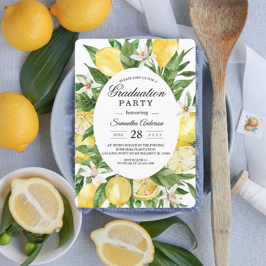 Kraft Waterverf Yellow Lemons Lijst Kaart