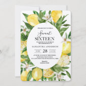 Kraft  Waterverf Yellow Lemons Lijst Kaart (Voorkant)