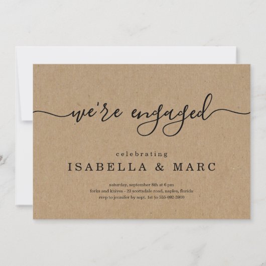 Kraft We zijn een uitnodiging van de Engaged Party (Voorkant)