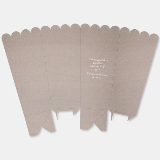 Kraft Wedding in Rustic Country Bedankdoosjes (Ongevouwen)