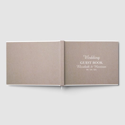 Kraft Wedding in Rustic Country Gastenboek (Volledig)