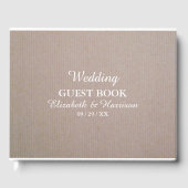 Kraft Wedding in Rustic Country Gastenboek (Voorkant)