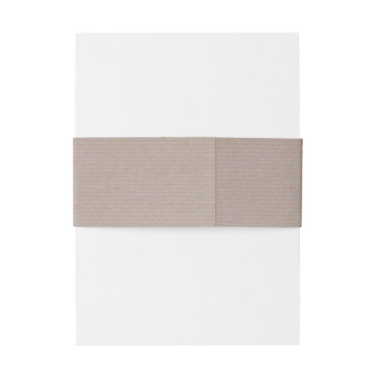 Kraft Wedding in Rustic Country Uitnodigingen Wikkel (Achterkant Voorbeeld)