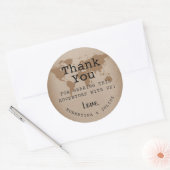  Kraft. Wereldkaart reisthema dank u Ronde Sticker (Envelop)