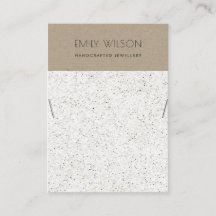 KRAFT WHITE TERRAZZO TEXTURE KETTING DISPLAY LOGO