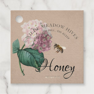 Kraft Wildflower Honey over Realistische Bee Bedankjes Labels