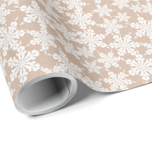 Kraft Winter White Christmas Elegant Wrapping Pap Cadeaupapier