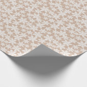Kraft Winter White Christmas Elegant Wrapping Pap Cadeaupapier (Hoek)