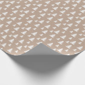 Kraft Winter White Christmas Elegant Wrapping Pap Cadeaupapier (Hoek)